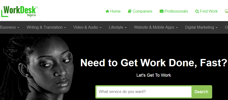 workdesk - freelance marketplace for Nigerians