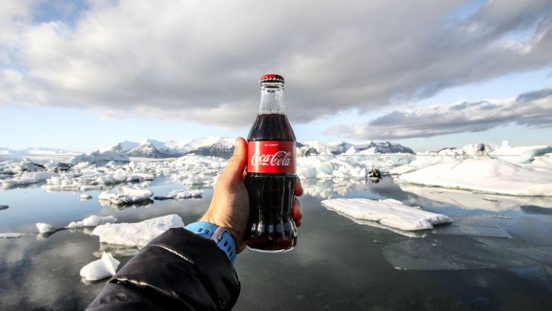 branding helps you build customer loyalt - a coca cola drink image taken in the artic