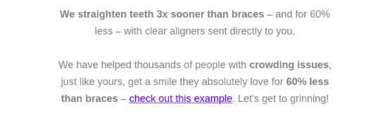 dental emal example 3