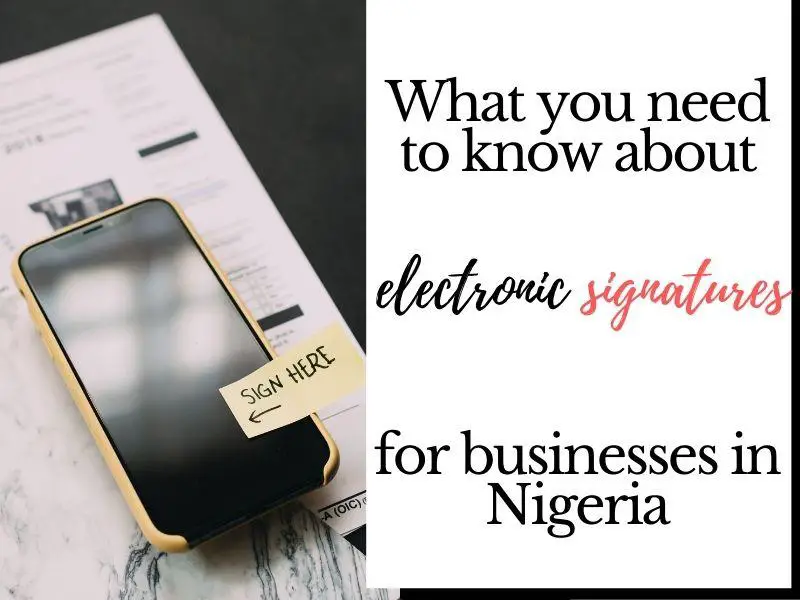 electronic signatures for businesses in nigeria