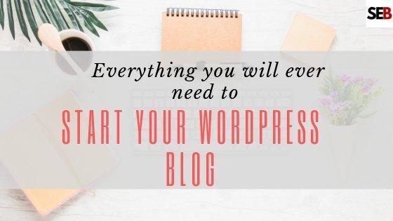 Everything you need to start your wordpress blog