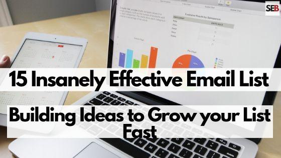 Email list building ideas to grow your list fast