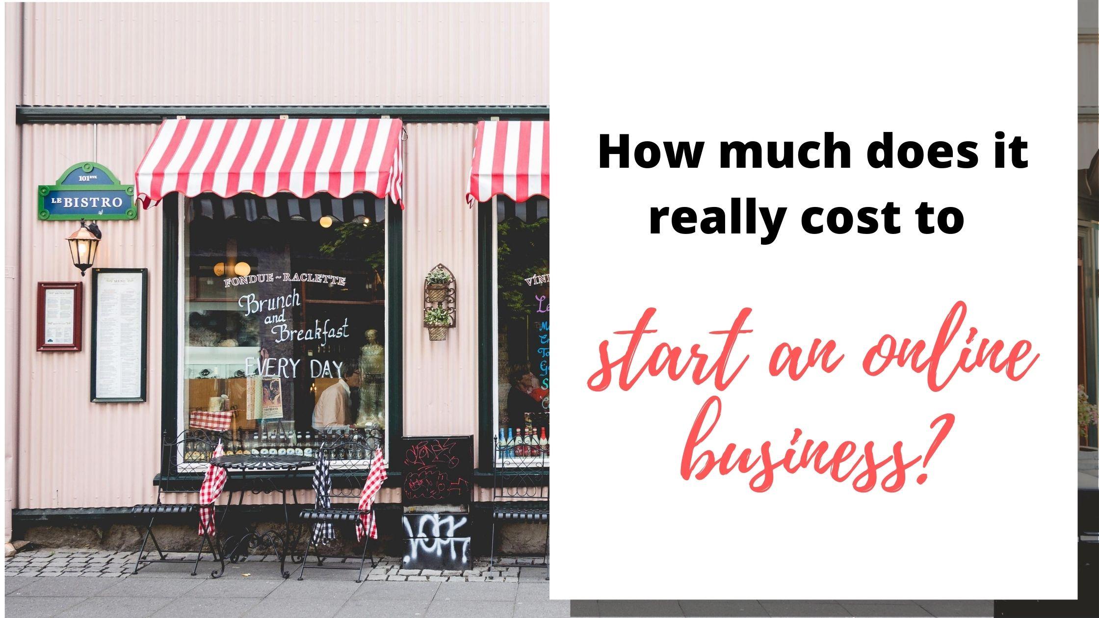 how much does it really cost to launch online business