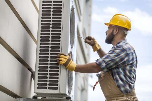 an hvac contractor fixing ac in texas